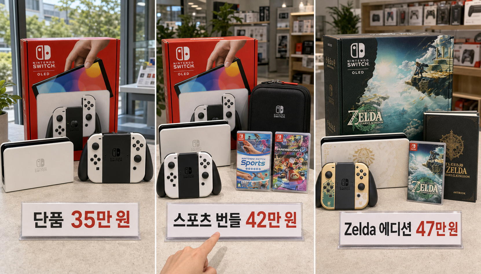 스위치 OLED 구매 전 확인할 옵션과 번들 구성